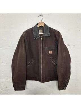 Vintage Carhartt Blanket-Lined Detroit Jacket “Dark Brown” J97 DKB Men's Medium